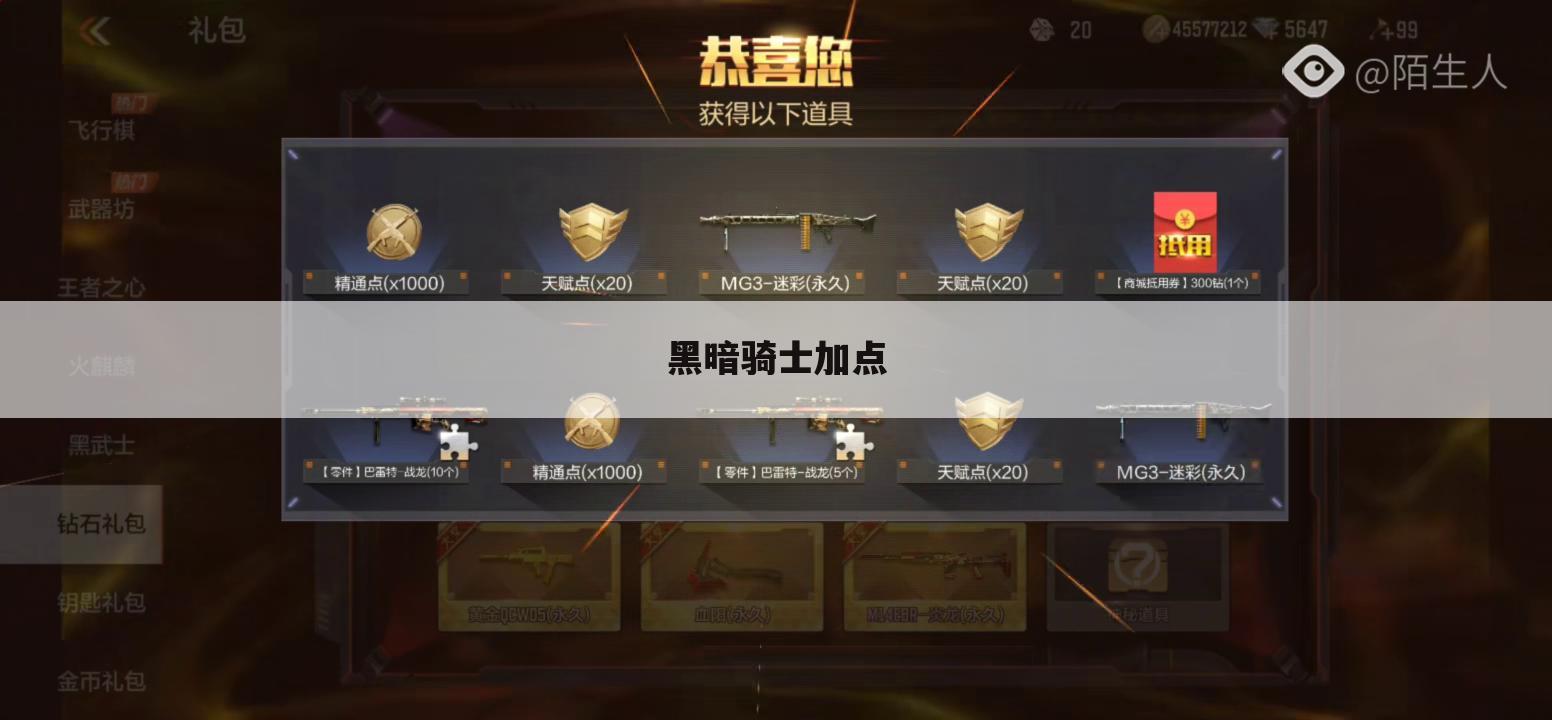 黑暗骑士加点